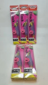 5pc Shimano Keimura Clinch Squid #3.0 Egi fishing Lure Purple UV-017 3sec/m - Picture 1 of 12