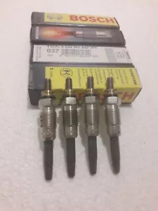 4 X Bougies Préchauffage Bosch 0250201043 Renault Clio 1.9D de 01/1991 à 02/1998 - Imagen 1 de 1