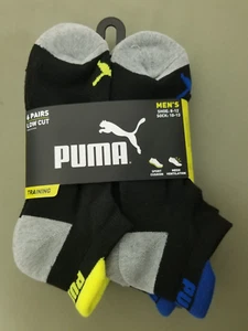 New Mens Puma 6 Pair Cushioned Low Cut Athletic Socks. - Picture 1 of 3