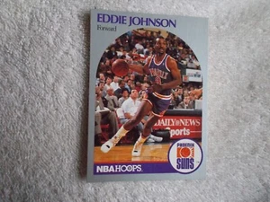 NBA Cards Hoops 1990 "EDDIE JOHNSON" #237 Phoenix Suns Trading Card n15 - Picture 1 of 2