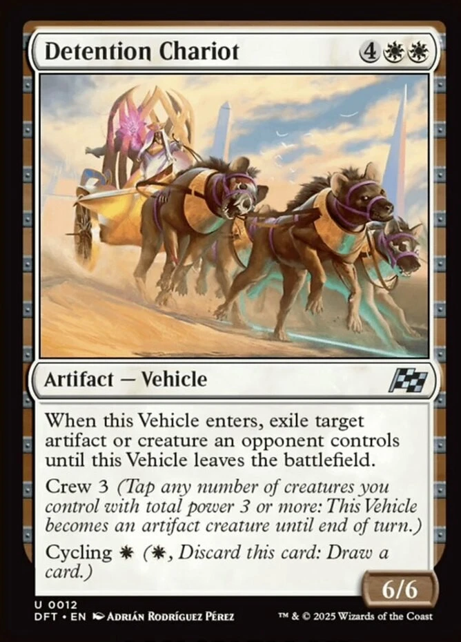 x1 Detention Chariot - Aetherdrift - NM - MTG - Image 1 of 1