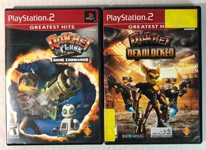 Lotto Ratchet & Clank PS2 Deadlocked & Going Commando!! Graffi testati - Foto 1 di 5