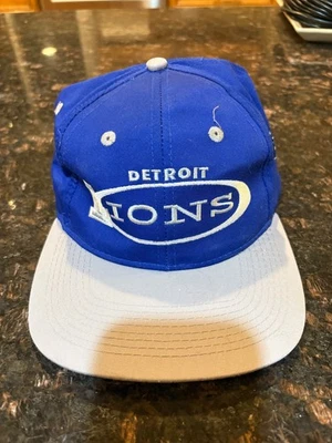 De colección Nuevo de Lote Antiguo Años 90 Detroit Lions Drew Pearson NFL Fútbol Sombrero De Colección, Detroit Foto 1 de 4