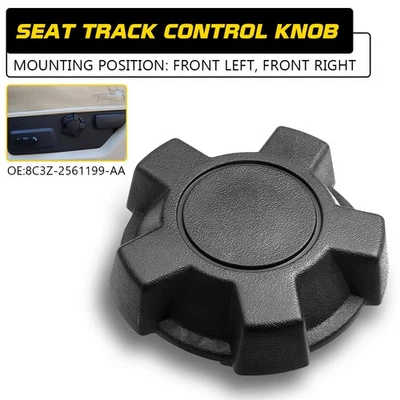 For 2008-2010 Ford F250 F350 F450 F550 Super Duty Track-Seat Adjust Knob NEW EOA - Image 1 of 4