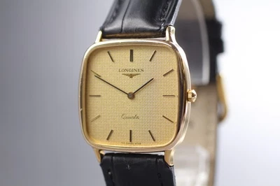 【EXC+++++】 Reloj de pulsera Longines 150 6732 esfera dorada suiza cuarzo para hombre de JAPÓN Foto 1 de 4