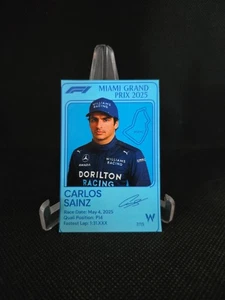Carlos Sainz 2025 ' Miami Grand Prix ' F1 #7 von 15 Info Sticker 3'' x 2'' - Bild 1 von 2