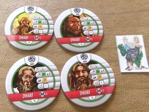=HeroClix Marvel FEAR YOURSELF Dwarf 6 Stück H009 Bystander Medaille 6 Stück= - Bild 1 von 2