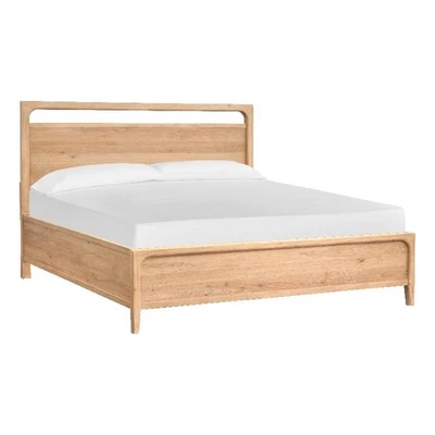 Cama con panel Magnussen Somerset madera tamaño king en Butternut natural Foto 1 de 4
