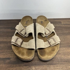 Birkenstock Soft Footbed Arizona Taupe - Suede Men’s 42/US9 - Picture 1 of 10