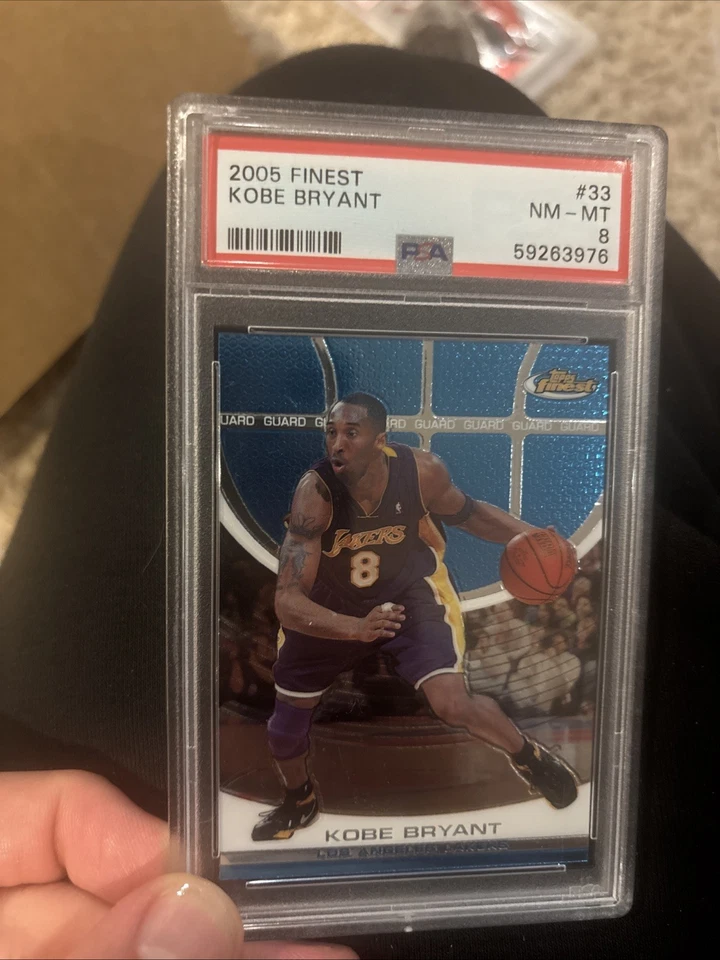 2005 Topps Finest Basketball Kobe Bryant #33 psa 8 - Image 1 of 1