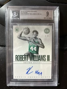 2018-19 Encased ROBERT WILLIAMS Rookie Platinum AUTO /5 BGS GEM MINT 9/10 RC Bb - Picture 1 of 1