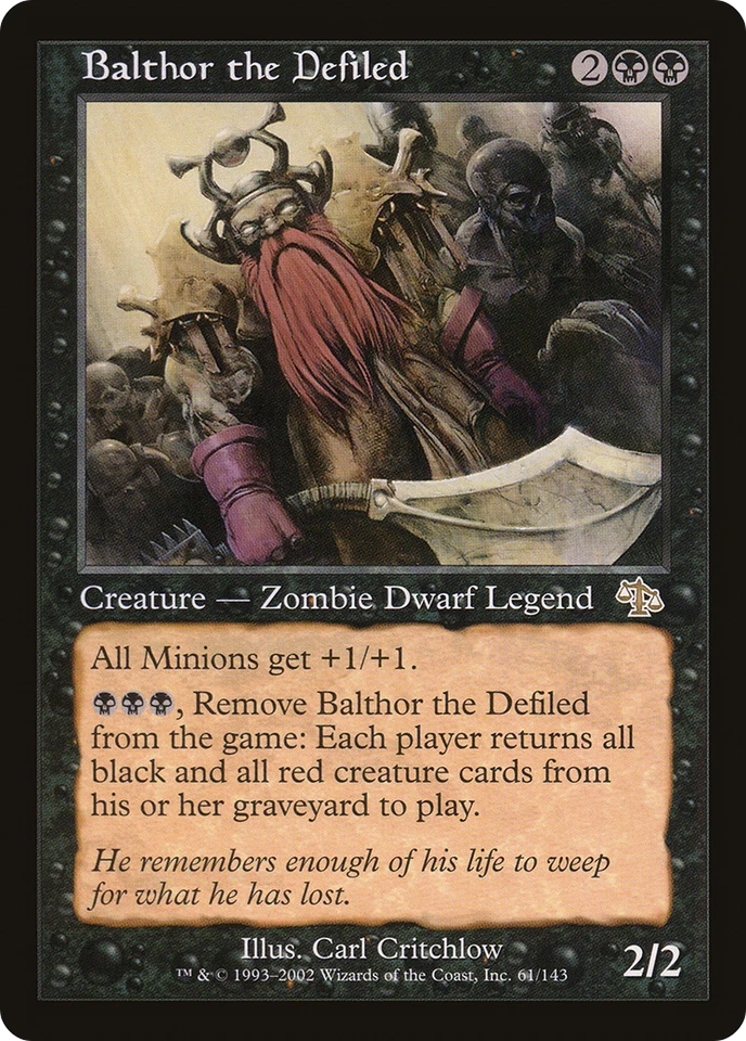 Balthor the Defiled #61 (HP) Judgment JUD Magic MTG - Image 1 of 1