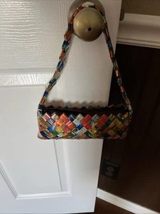 Vintage retro gum Wrapper Purse With Zipper Pop Art - Picture 1 of 2