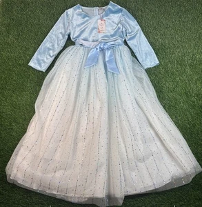 NWT IBTOM CASTLE Girls Youth 10-12 Princess Dance Costume Long Sleeve Dress - Picture 1 of 10