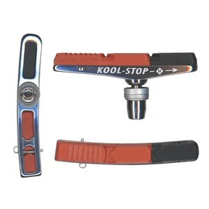 Kool Stop V-Type 2 Threaded Brake Pads - Alloy Holder, Longer Lasting, - Picture 1 of 1