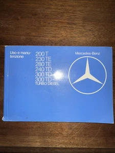 Libretto uso e manutenzione Mercedes 200 W123 T Model 1982 codice 1235848382 - Foto 1 di 4