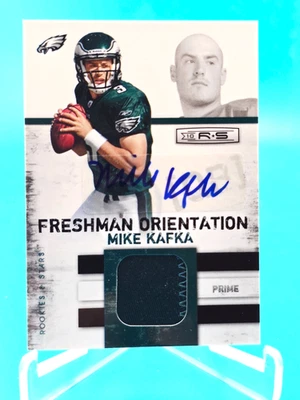 Mike Kafka 2010 Rookie Stars Freshman Orientation SSP 1/10 RC Patch #25 EAGLES - Image 1 of 2