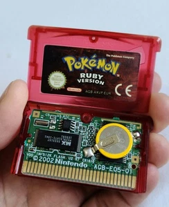 Pokemon Ruby New Battery Nintendo Game Boy Advance Genuine PAL NDS Retro Gameboy - Picture 1 of 7