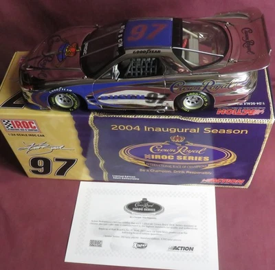 KURT BUSCH, #97, 1/24 2004 CHROME CROWN ROYAL FIREBIRD IROC XTREME, 1 OF 288 - Image 1 of 3