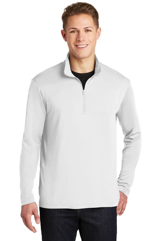 Pullover Sport-Tek ST357 Para Hombres Manga Larga Dri-Fit PosiCharge Competidor 1/4 Cremallera Foto 1 de 3