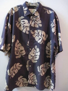 Vintage "BAMBOO CAY" Fine Resort Wear Herren Hemd Gr. L braun Hawaii Print NEUWERTIG - Bild 1 von 9