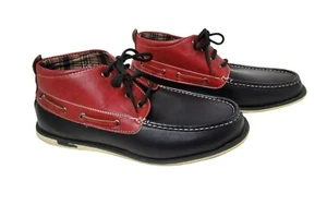brixton mens high top leather two tone lace up loafers size 10.5m. - Picture 1 of 5
