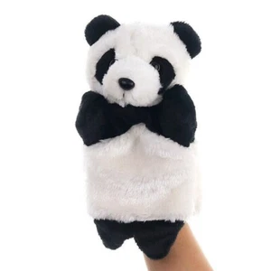 Kawaii Panda Animals Hand Puppets Zoo Soft Stuffed Toys Cartoon Doll Gloves Gift - Picture 1 of 4