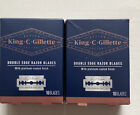 2X King C Gillette Double Edge Safety Razors 10 Blades Each ( Total 20ct)