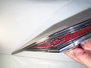 1965 1966 1967 1968 1969 Corvair Hood Emblem Trim Lock Molding 9703057 Chevy - Picture 1 of 8
