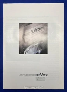 Original Studer Revox 1983 Catalog - Picture 1 of 2