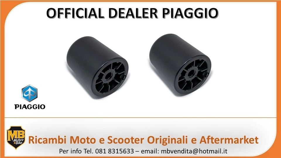 COPPIA TERMINALI MANUBRIO PIAGGIO BEVERLY 300 HPE 2021 2022 2023 - Immagine 1 di 1