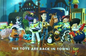 DISNEY - TOY STORY 2 CAST POSTER Buzz Lightyear Pixar - Picture 1 of 1
