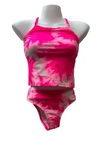 Kanu Surf Girls Beach Girl Sport Two- Piece UPF 50+ Banded Tankini Pink Size 10 - Picture 1 of 6