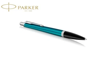 Parker Urban Ballpoint Pen Vibrant Blue & Chrome Trim 1975456  New - Image 1 of 2