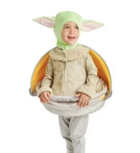 ๐ Disney Store Grogu Baby Yoda Costume Toddler Star Wars The Mandolorian 4T EUC - Picture 1 of 11