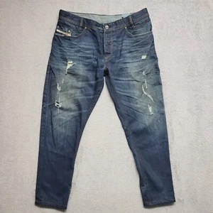 Diesel Jeans Herren 36x28 Thavar Blue Eyecons 2011 Slim Skinny Destroyed ITALY - Bild 1 von 15