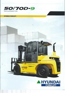 Fork Lift Truck Brochure - Hyundai - 50 70 D-9 - 2016 (LT386) - Picture 1 of 1