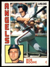 1984 O-PEE-CHEE BOB BOONE . CALIFORNIA ANGELS #174