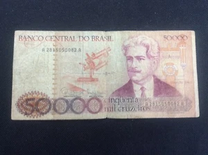 Billete Banco Central Do Brasil 50000 Oswaldo Cruz Cinquenta Mil Cruzeiros  - Imagen 1 de 2