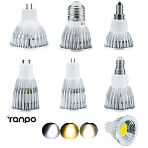 12W 6W 9W DC 12V 24V GU10 E27 MR16 GU5.3 Dimmable LED COB Spotlight Bulb Lamp RL - Picture 1 of 18