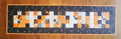 Halloween Espeluznante Lindo Arañas Corredor de Mesa Hecho a Mano y Acabado Edredón Foto 1 de 4