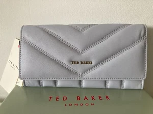 TED BAKER Ayve Puffer Large Matinee blue Purse leather genuine purse BNWT - Picture 1 of 19