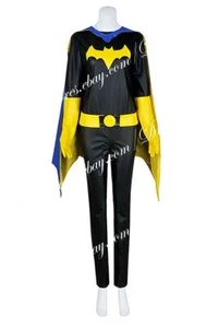 Costume Batgirl Cosplay Supereroe Barbara Gordon Pelle Set completo - Foto 1 di 19