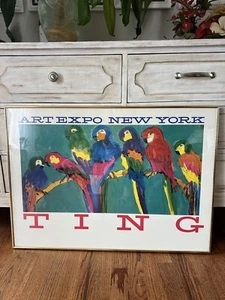 Parrots Walasse Ting NY Art Expo New York The First Parrot Orchestra Framed - Picture 1 of 12