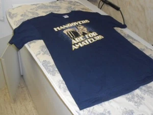 "Hangovers Are for Amatuers" (Drinking Humor) Blue Adult Size L New w/ out Tags - Picture 1 of 3