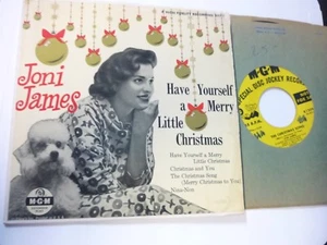 Joni James-Have Yourself A Merry Little Christmas 45 EP with Picture cover - Picture 1 of 3