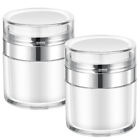 Compact Pump Jars for Skincare - 2 Pack, 15ml, Easy Refill