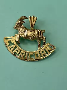 STEINBOCK STERNZEICHEN ZIEGE Neu MASSIV 14K GELBGOLD DESIGNER CHARM ANHÄNGER - Bild 1 von 5