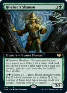 [4x] Hiveheart Shaman - Extended Art Near Mint, English VOW Extras MTG Magic - Picture 1 of 1