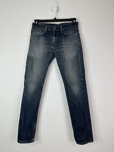 Jeans Levi's 511 uomo 29x30 slim fit cintura tasche ad anello denim blu nero logo - Foto 1 di 13